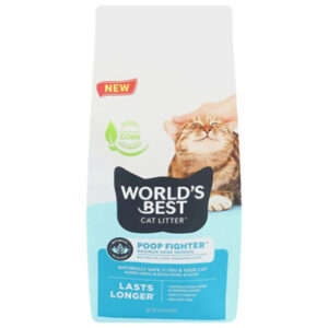 Worlds Best Cat Litter Poop Fighter Maximum Odor Defense - 8 LB