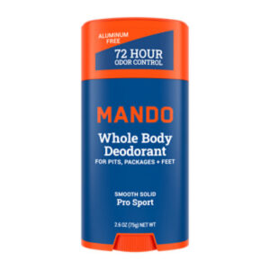 Mando Whole Body Men's Deodorant Smooth Solid Stick Aluminum Free Pro Sport - 2.6oz