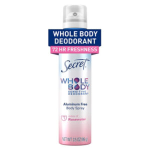 Sec Body Spray Rosewater 12/3.5oz - 3.5 OZ