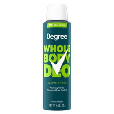 Degree Men Deodorant Spray Active Fresh 4 Fo - 4 FZ