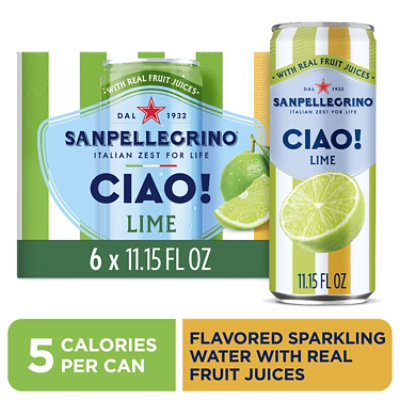 S Pellegrino Ciao Lime 6-330ml - 6-330 ML