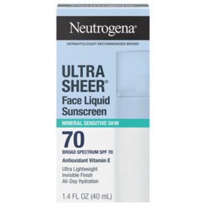 Neutrogena Ultra Sheer Face Liquid Spf 70 Sunscreen, 1.4 Fl. Oz - 1.4 FZ