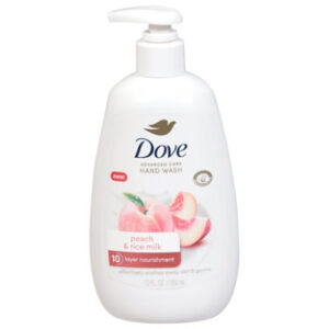 Dove Liquid Hand Wash Peach & Rice Milk 1 Ds - 12 FZ