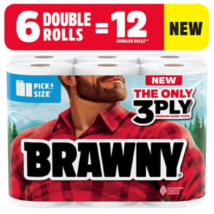 Brawny Pick-a-Size Double Roll Paper Towels - 6 Count
