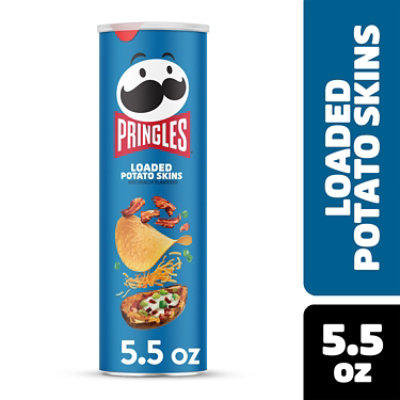 Pringles Potato Crisps Chips Loaded Potato Skins Lunch Snacks - 5.5 Oz