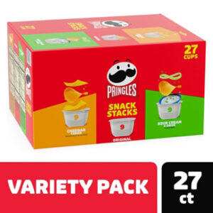 Pringles Snack Stacks Potato Crisps Chips Variety Pack Lunch Snacks 27 Count - 19.3 Oz
