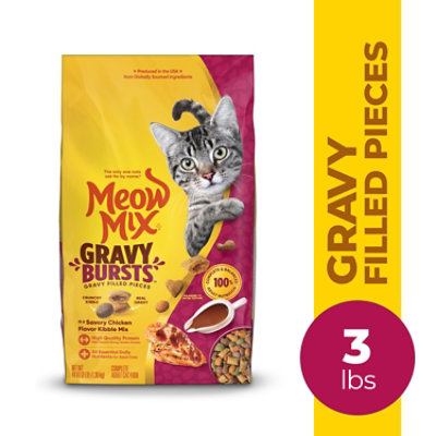 Meow Mix Gravy Bursts Chicken 3lb - 3 LB