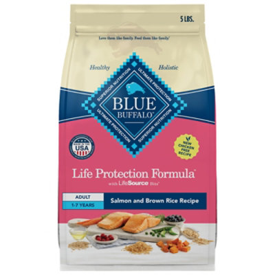 Blue Lpf Salmon & Brown Rice 5lb Dog - 5 LB