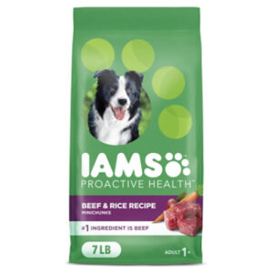 IAMS Proactive Health Beef and Rice Recipe Adult Dry Dog Food - 7 Lb