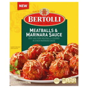 Bertolli Meatballs And Marinara Sauce Made With Beef And Pork Frozen Meal 24 Oz - 24 OZ