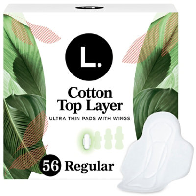 L. Ultra Thin Pads Regular/normal Wing - 56 CT