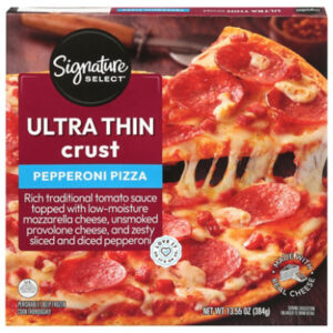 Signature Select Pizza Thin Crust Pepperoni 13.55 Ounce - 13.55 OZ