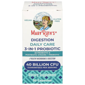 Maryruth's Digestion Daily Care 3-in-1 Probiotic 40 Bil Cfu 30ct - 30 CT
