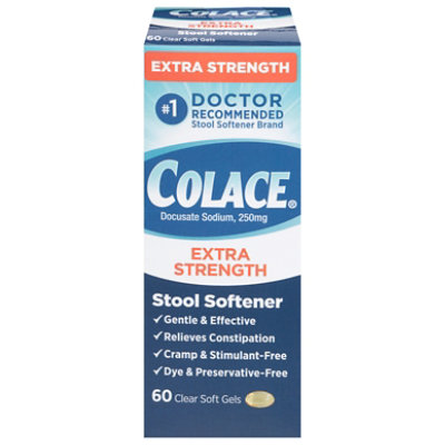 Colace Extra Strength 250mg Clear Soft Gels 60ct - 60 CT