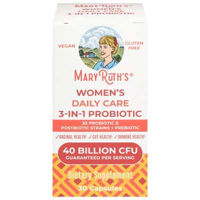 Maryruth's Women's Daily Care 3-in-1 Probiotic 40 Bil Cfu 30ct - 30 CT