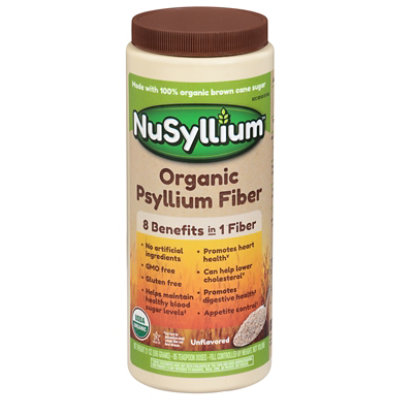 Nusyllium Unflavored Organic Natural Fiber - 21 OZ