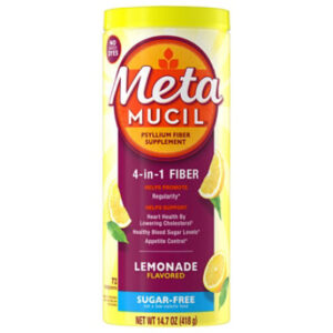 Metamucil Smooth Fiber Supplement Sugar Free Lemon Powder - 14.7 OZ