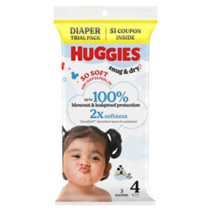 Huggies Snug&dry Diaper Trial Pk Sz4 3 - EA