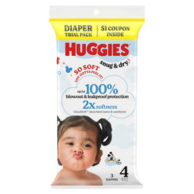 Huggies Snug&dry Diaper Trial Pk Sz4 3 - EA