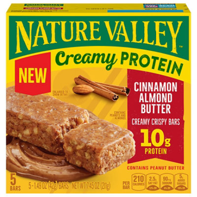 Nature Valley Cinnamon Almond Creamy Protein Bars 5 Count - 5 CT
