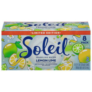 Soleil Sparkling Water Lemon Lime 8-12fz - 8-12 FZ
