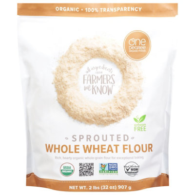 One Degree Flour Whole Wheat Sprouted Organic - 32 OZ