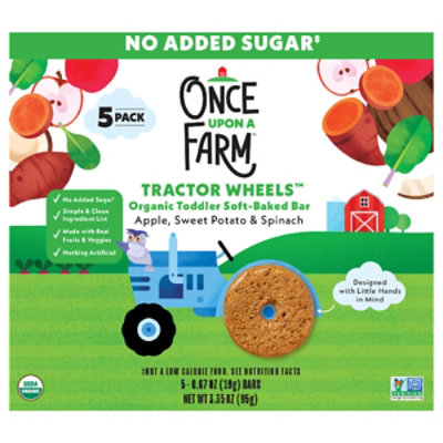 Once Upon A Farm Wheels - Apl, Swpt & Spn - 3.35 OZ