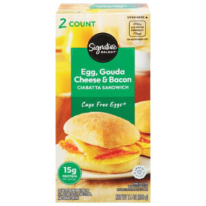 Signature Select Ciabatta Sandwich Egg Gouda Bacon 7.4 Oz - 7.4 OZ