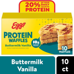Eggo Protein Frozen Waffles Buttermilk Vanilla Frozen Breakfast - 10 - 12.3 Oz