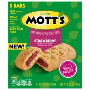 Mott's Filled Strawberry Grain Bar 5 Count - 6.55 OZ