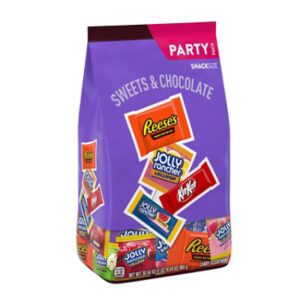 Sweets And Chocolate Snack Size Bar Party Bag Asst Sub Jolly Rancher Lollipops, Jolly Rancher Stix, - 30.54OZ