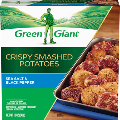 Green Giant Crispy Smashed Potatoes - Sea Salt & Black Pepper 12oz - 12 OZ