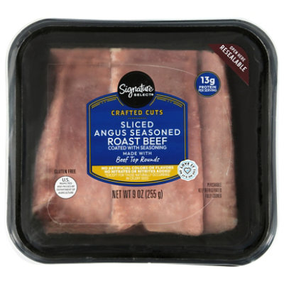 Signature Select Roast Beef Craft Cuts Seasoned 9 Oz - 9 OZ