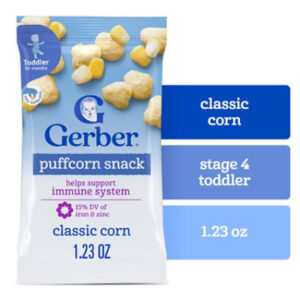 Gerber Infant Age Up Puff Corn Snack Classic Corn 1.23oz Bag - 1.23 OZ