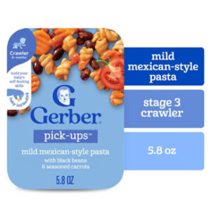 Gerber Infant Age Up Mexician Pasta Black Bean Carrot 5.8oz Tray - 5.8 OZ