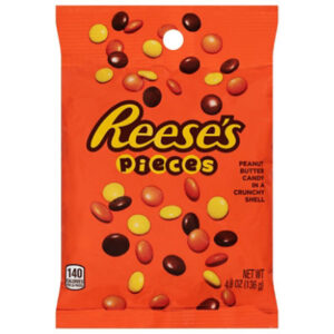 Reeses Pieces Peanut Butter Candy In A Crunchy Shell Peg Bag - 4.8 OZ