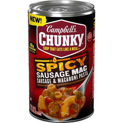 Campbell's Chunky Spicy Sausage Mac Soup, 18.8 Oz Can - 18.8 OZ