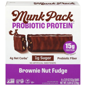 Munk Pack Protein Bar Browni Nut Fudge 4pk - 8.04 OZ