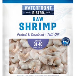 Waterfront Bistro Shrimp Raw 31-40 Ct P&d T-off - 1 LB