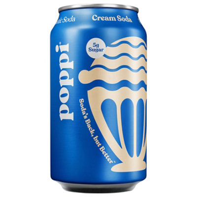 Poppi Prebiotic Cream Soda 12fz - 12 FZ