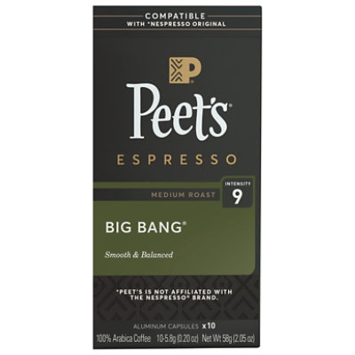 Peets Coffee Big Bang Medium Roast Capsules 10ct Capsules - 10 CT