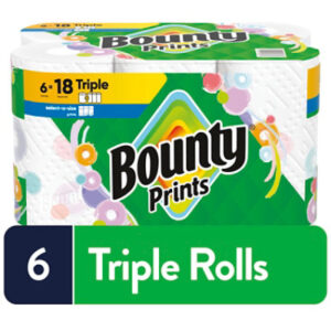Bounty 6 Triple Roll Select-a-Size White - 6 Roll