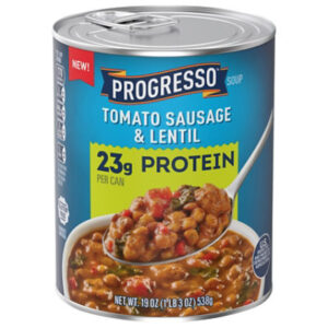 Progresso Protein Tomato Sausage & Lentil Soup - 19 OZ