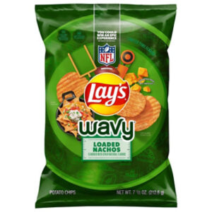 Lay's Wavy Loaded Nachos Potatoe Chips - 7.5 Oz