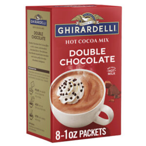 Ghirardelli Double Chocolate Hot Cocoa Mix Carton - 8 Oz