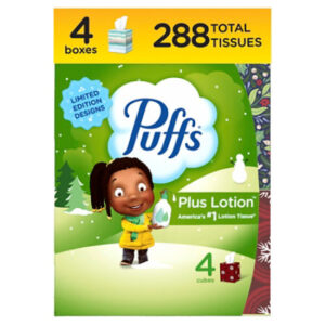 Puffs Plus Lotion 4x72ct Cubes - 288 CT