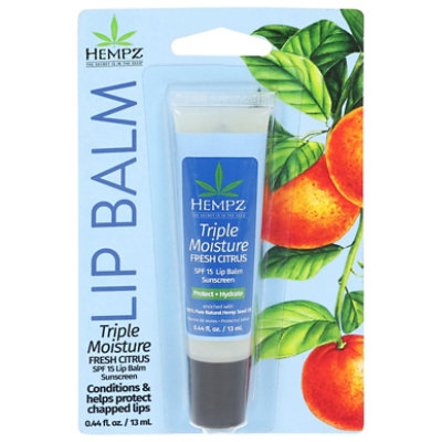 Hempz Triple Moisture Herbal Lip Balm .44 Oz. - .44 OZ