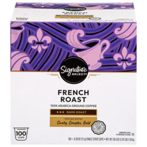 Signature Select French Roast Coffee Pods - 100 Count