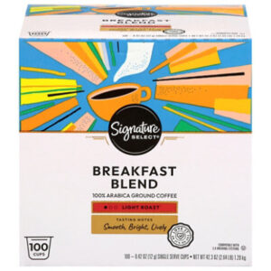 Signature Select Breakfast Blend Coffee Pods - 100 Count