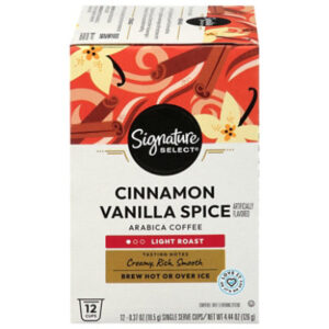 Signature Select Cinnamon Vanilla Spice Coffee Pods 12 Ct - 12 CT